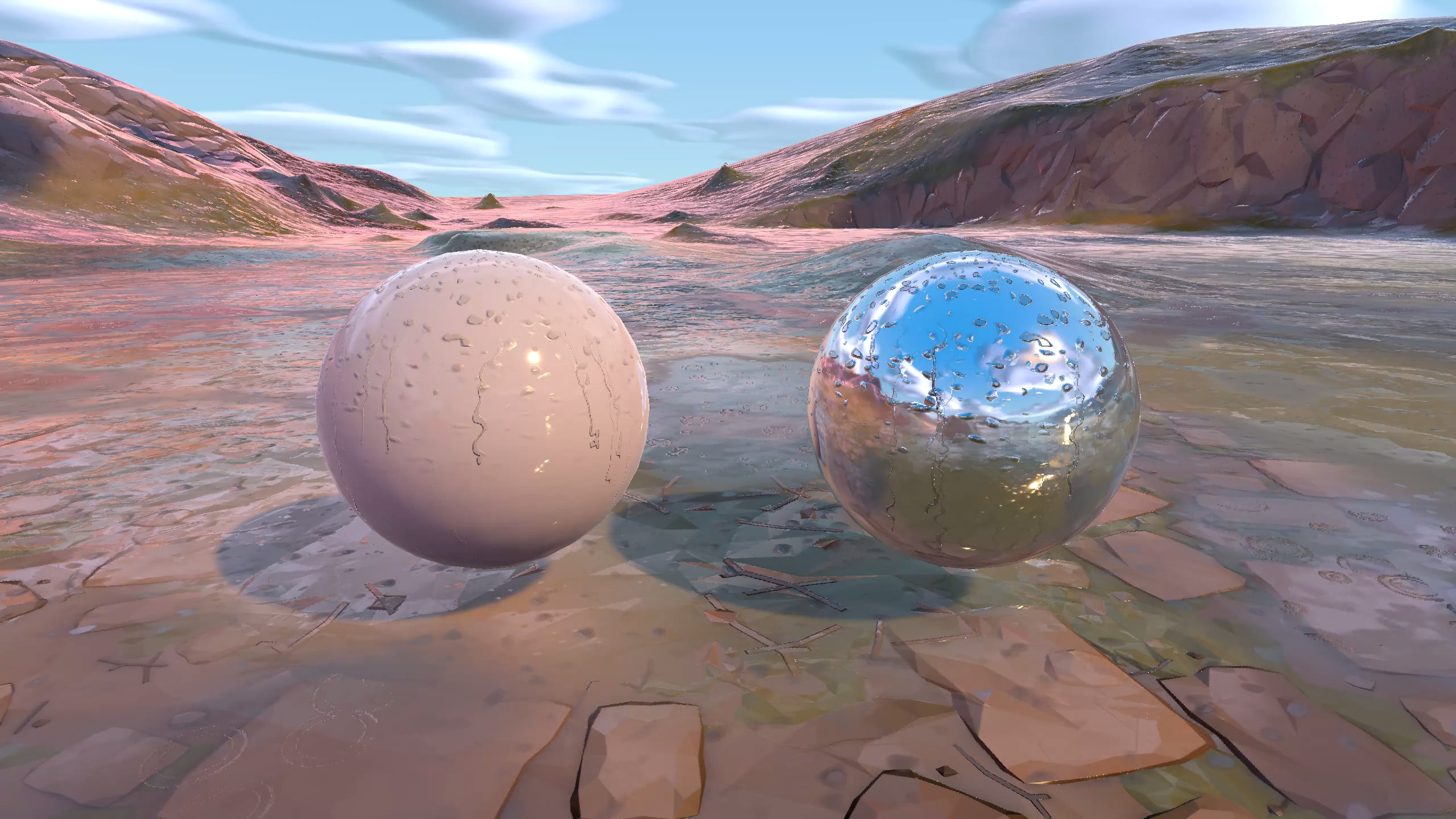 Dyna-Wet Refractive glass